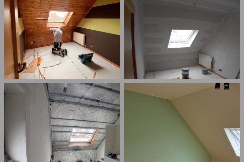 Renovatie zolder en kamers