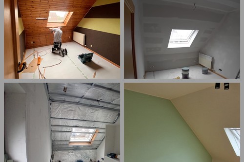 Renovatie zolder en kamers